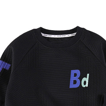 Boys Black Printed T-shirt With Pyjamas