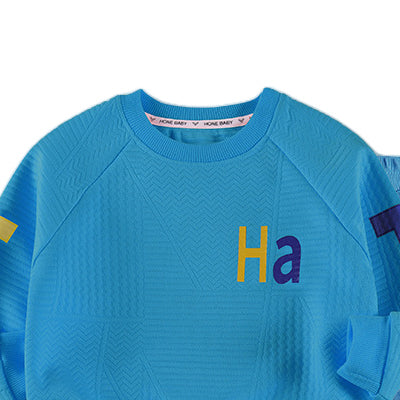 Boys Blue Sweatshirt With Joggers
