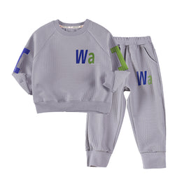 Boys Grey Printed T-shirt with Pyjamas