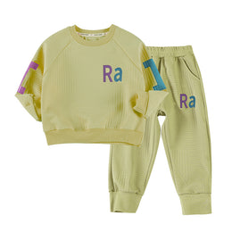 Boys Green Round Neck T-shirt With Pyjamas