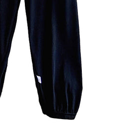 Boys Black Easy Wash High-Rise Joggers