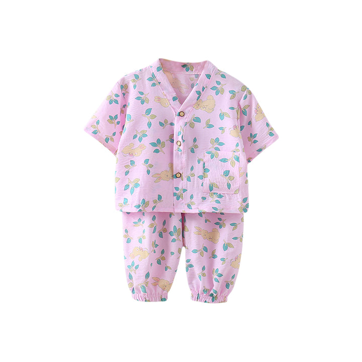 Girls Printed Shirt with Pyjamas