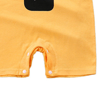 Boys Graphic Printed Round Neck Cotton Rompers
