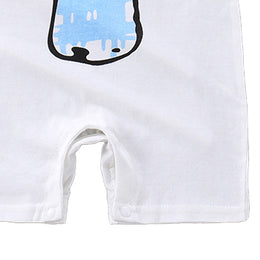 Boys Graphic Printed Round Neck Cotton Rompers