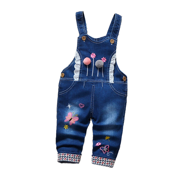 Infants Printed Cotton Bootcut Dungarees