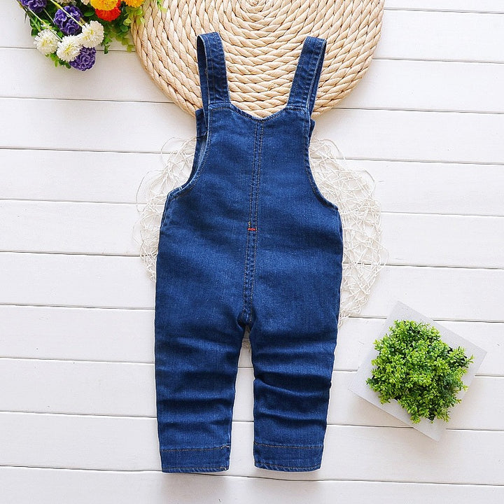 Infants Printed Cotton Bootcut Dungarees