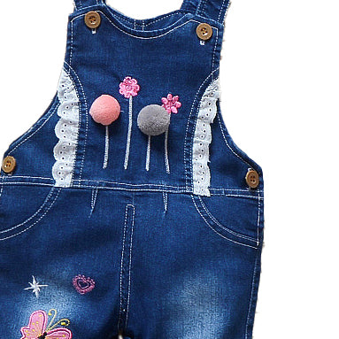 Infants Printed Cotton Bootcut Dungarees