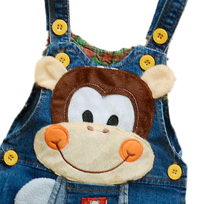 Infants Printed Cotton Dungarees