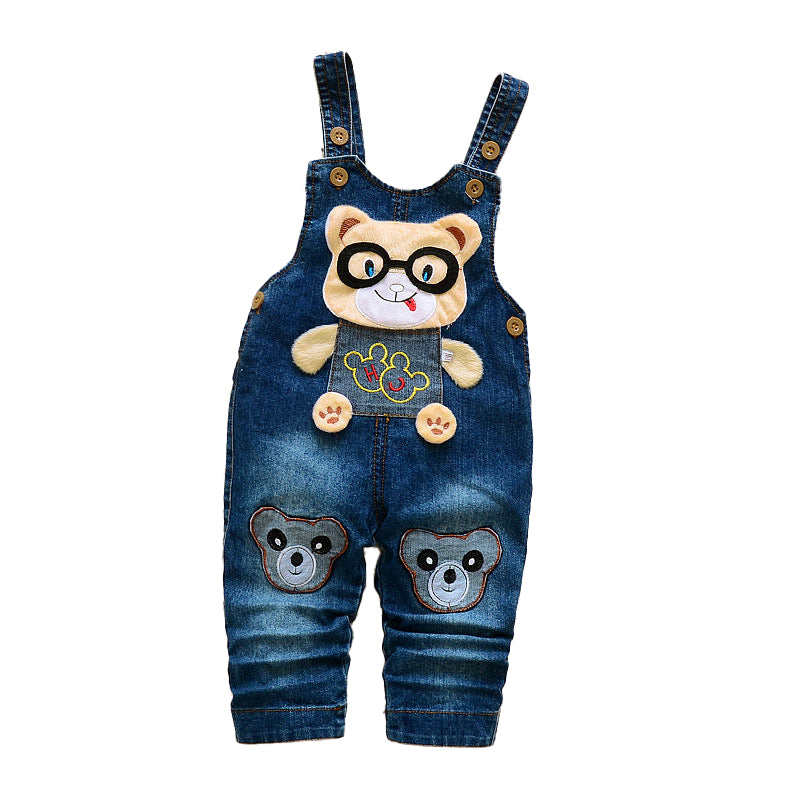 Printed Cotton Dungarees