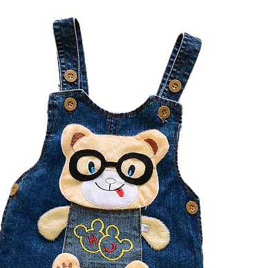 Printed Cotton Dungarees