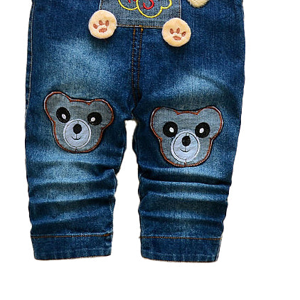 Printed Cotton Dungarees