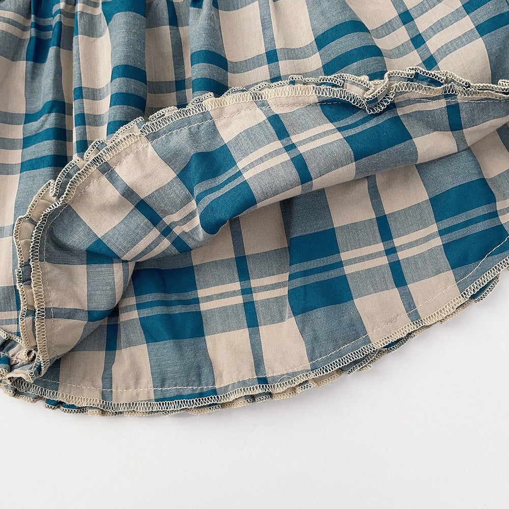 Girls Checked Top with Pyjamas