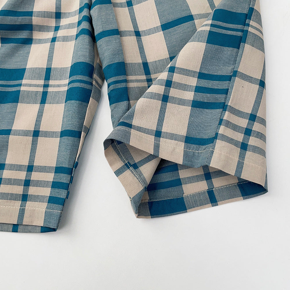 Girls Checked Top with Pyjamas