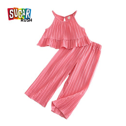 Girls Halter Neck Sleeveless Top with Palazzo