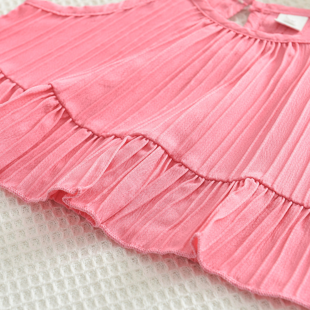 Girls Halter Neck Sleeveless Top with Palazzo