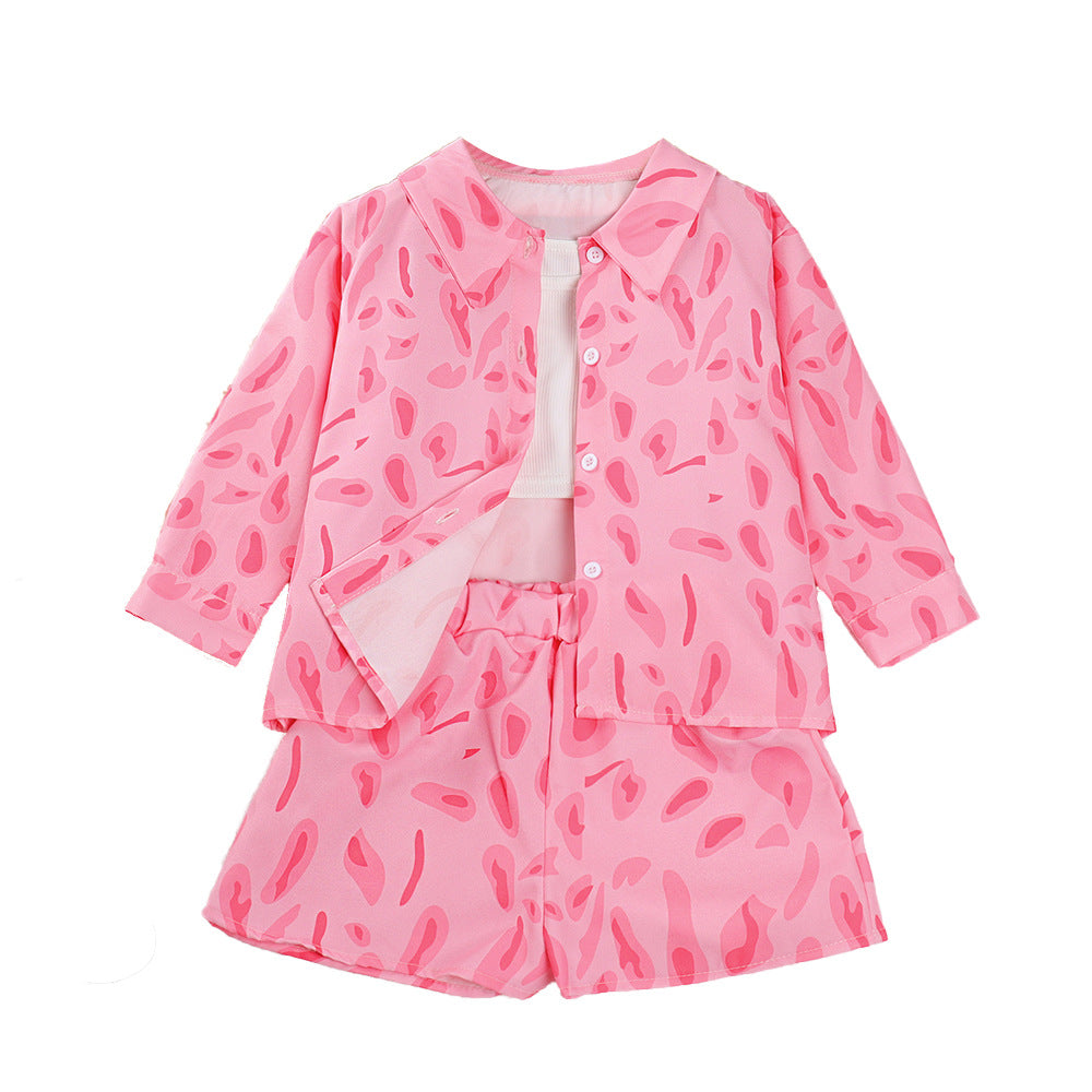 Girls Printed Shirt With Short