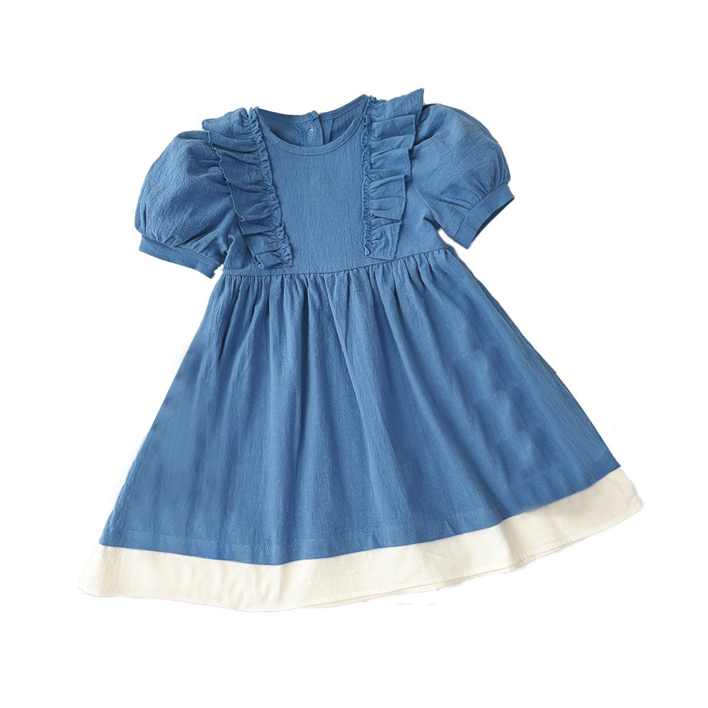Puff Sleeve Fit & Flare Dress