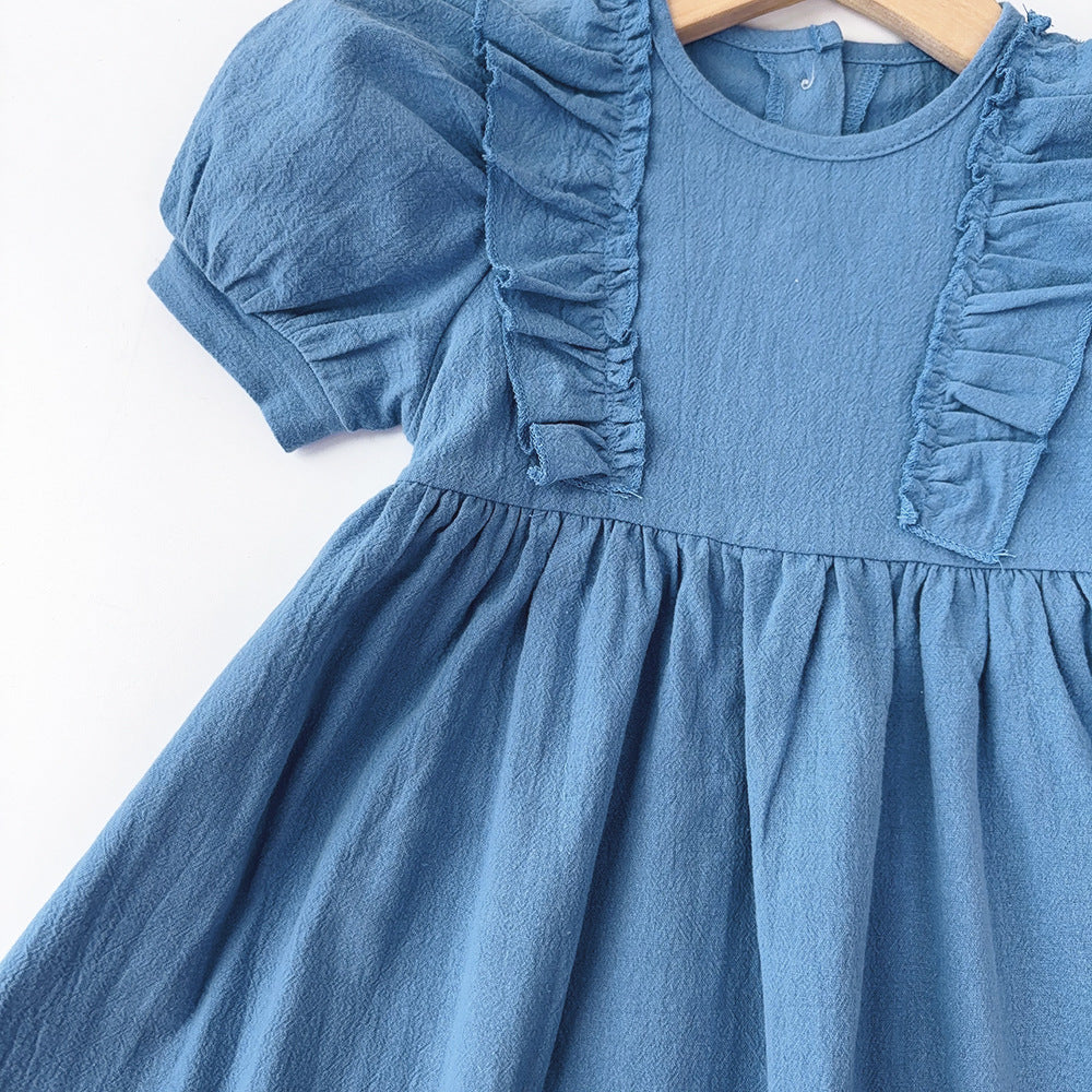 Puff Sleeve Fit & Flare Dress