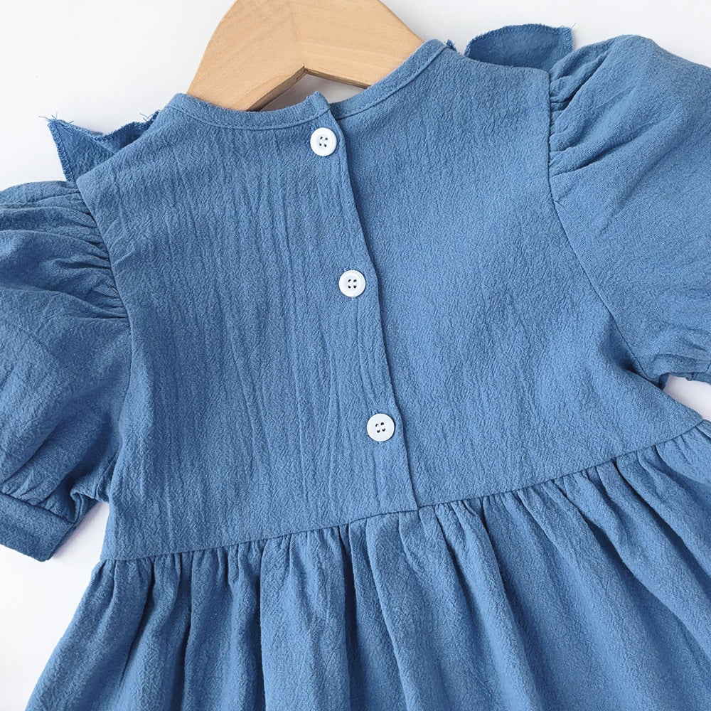 Puff Sleeve Fit & Flare Dress