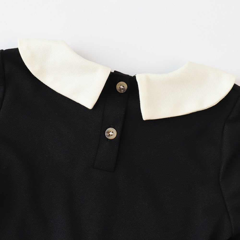 Girls Round Neck Top With Skirt