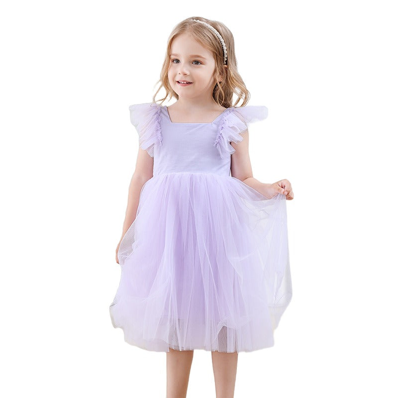 Flutter Sleeve Fit & Flare Dress