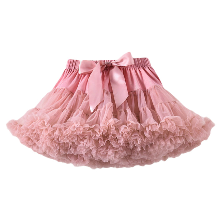 Coral Girls Mid-Rise Layered Mini Flared Skirt