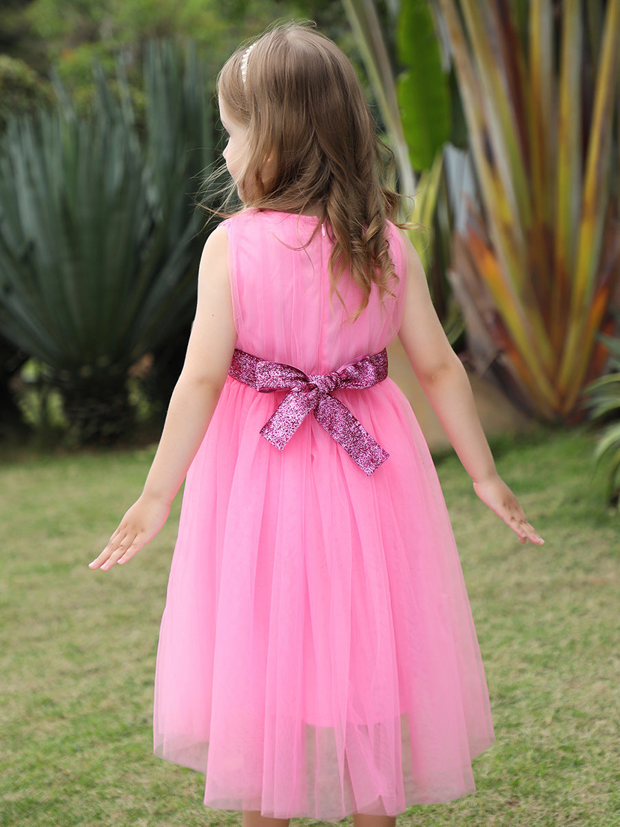 Sleeveless Applique Fit & Flare Dress