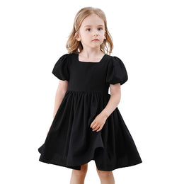 Puff Sleeve Fit & Flare Dress