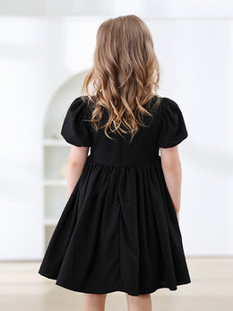 Puff Sleeve Fit & Flare Dress