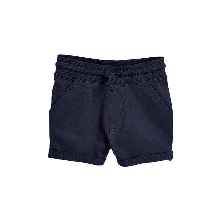 Boys Navy Blue Cotton Shorts