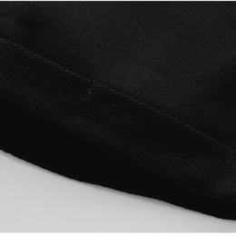 Boys Black Mid-Rise Cotton Shorts