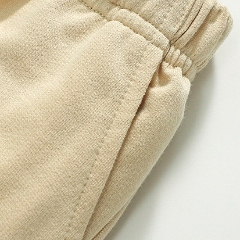 Boys Beige Loose Fit Cotton Regular Shorts
