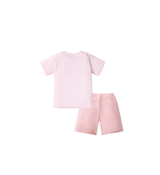 Girls Printed T-shirt With Shorts