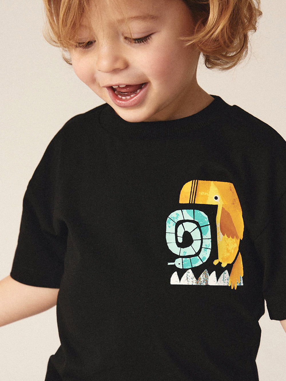 Boys Printed T-shirt With Shorts