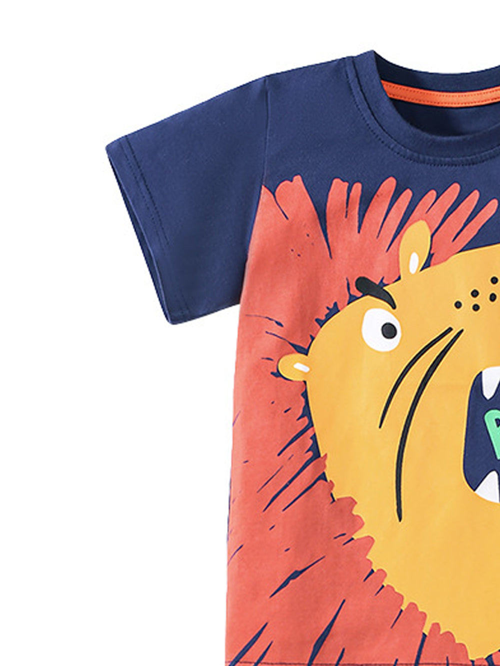 Boys Printed Pure Cotton T-Shirt With Shorts