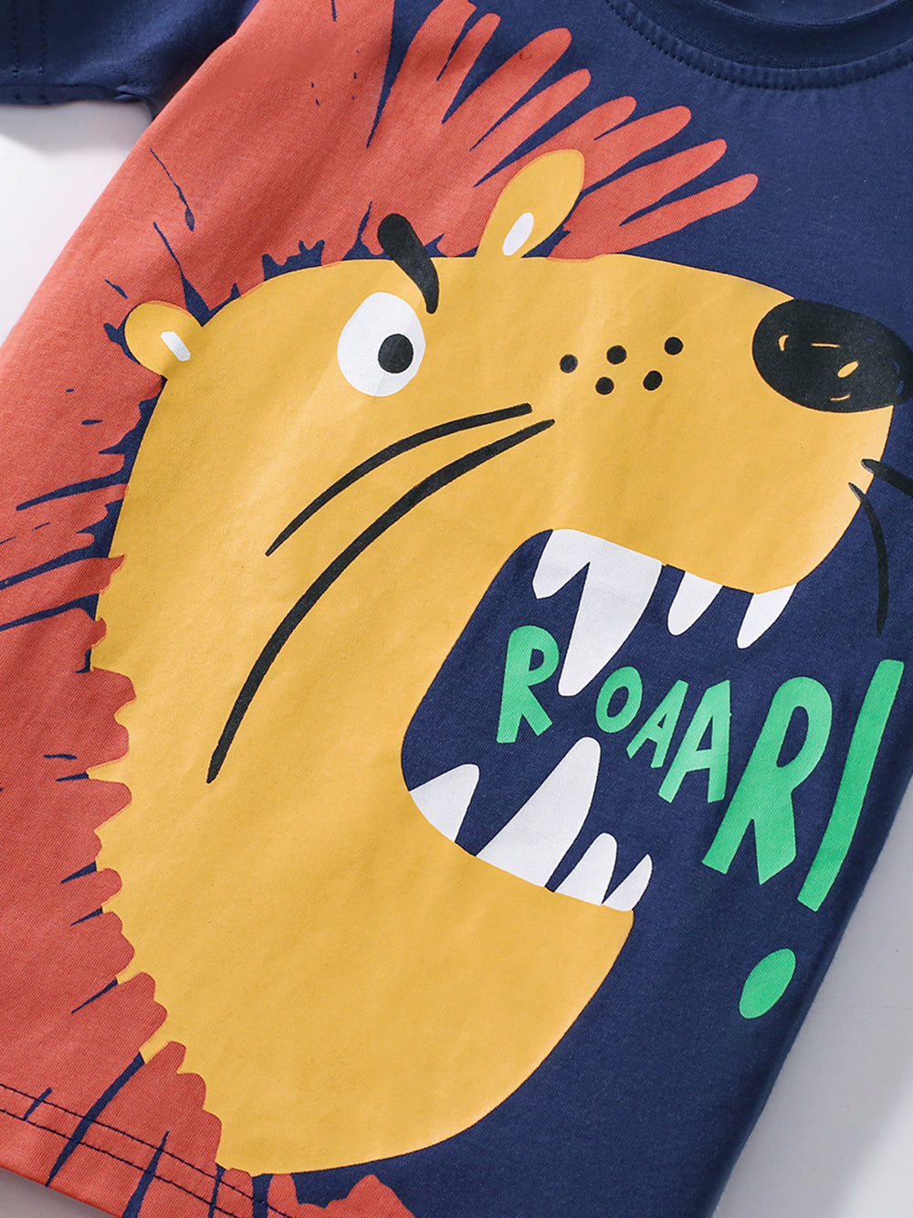 Boys Printed Pure Cotton T-Shirt With Shorts