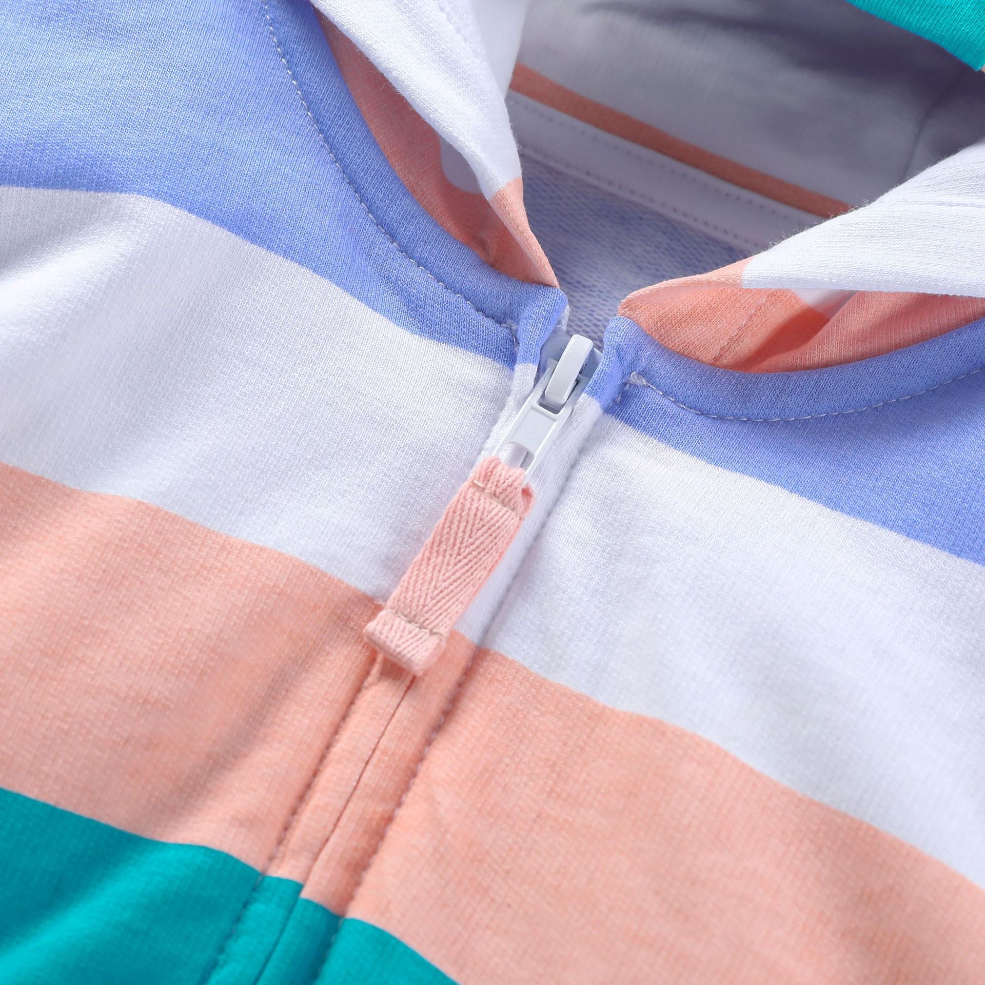 Girls Colourblocked Hooded Top with Pyjamas