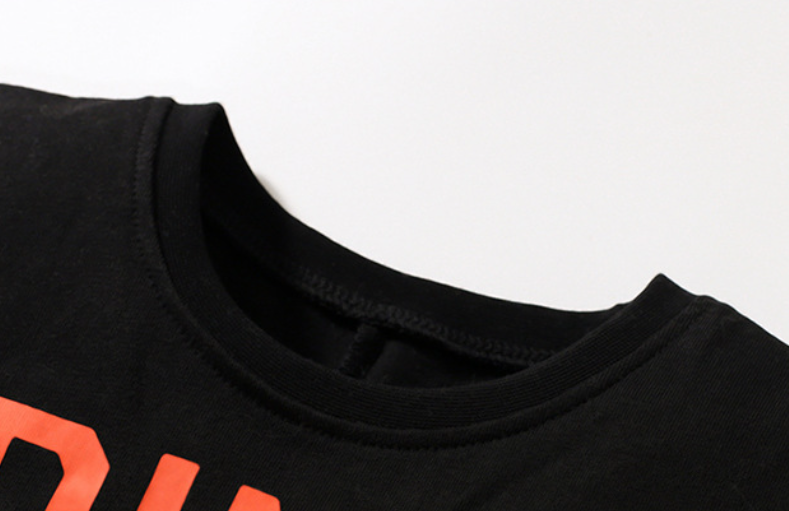 Boys Black Graphic Printed Top with Shorts