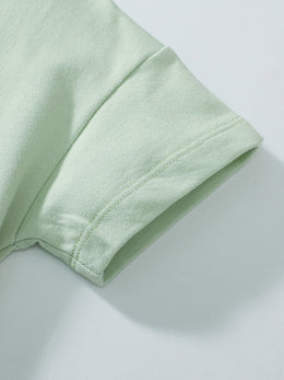 Girls Printed T-shirt with Shorts