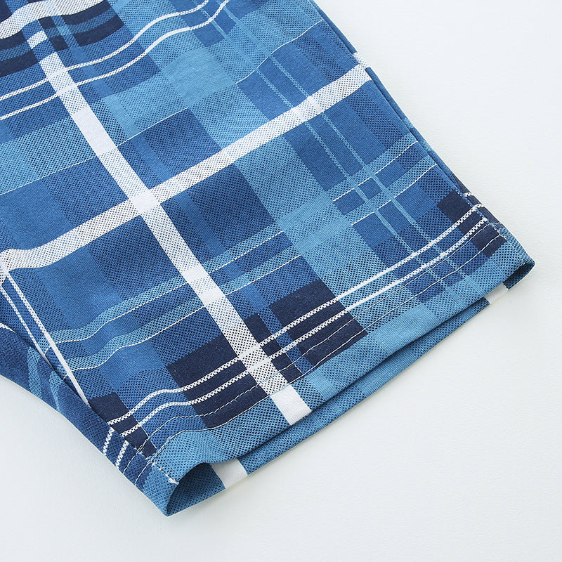 Boys Blue Graphic Printed Pure Cotton Top with Shorts