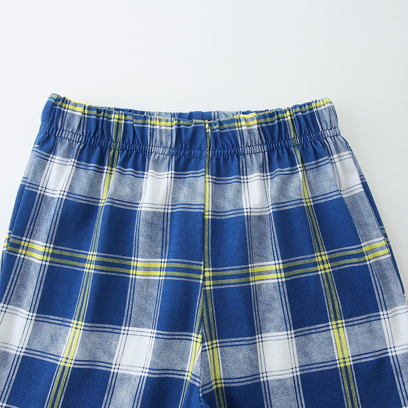 Boys Yellow & Blue Printed Pure Cotton T-shirt with Shorts