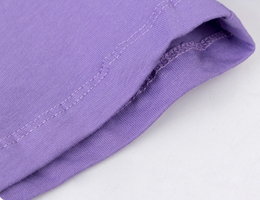 Girls Purple Printed Top With Shorts