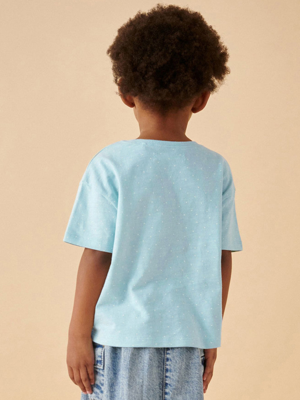 Girls Printed Raw Edge T-shirt