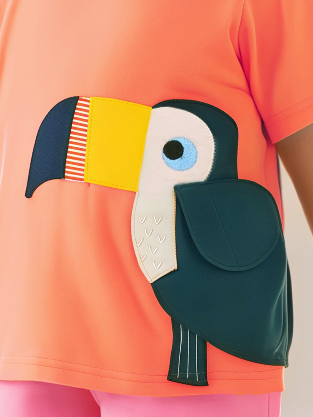 Boys Printed Raw Edge T-shirt