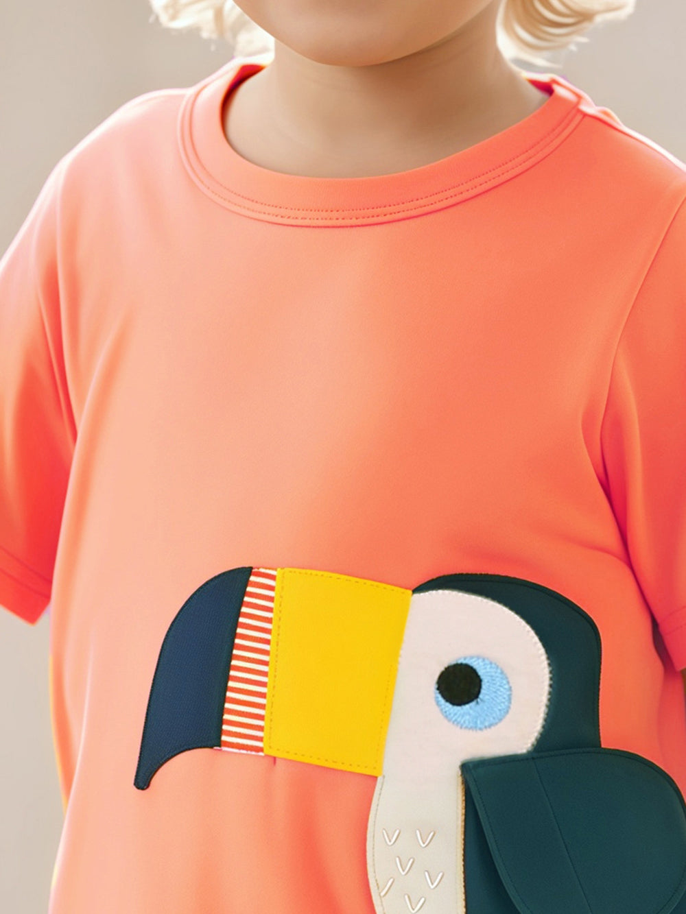 Boys Printed Raw Edge T-shirt
