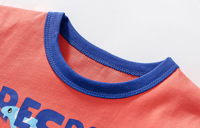 Boys Graphic Printed Round Neck Cotton T-shirt