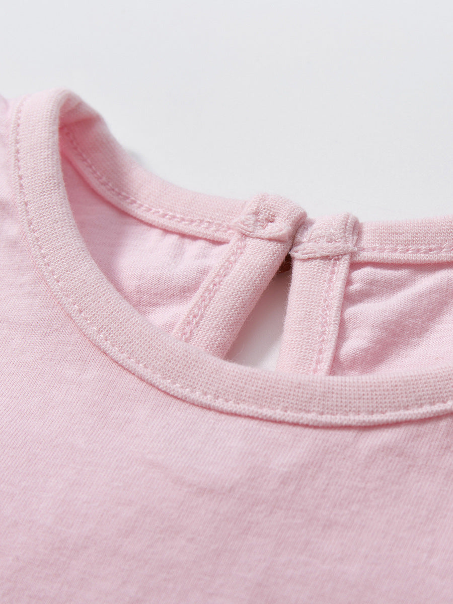 Girls Printed Round Neck T-shirt