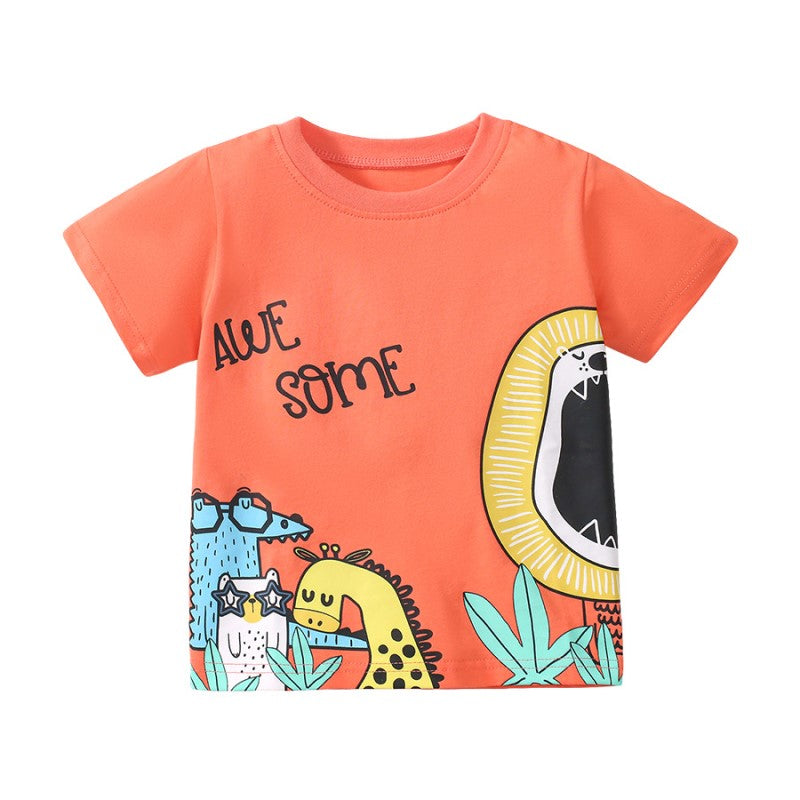 Kids Graphic Printed Cotton T-Shirt