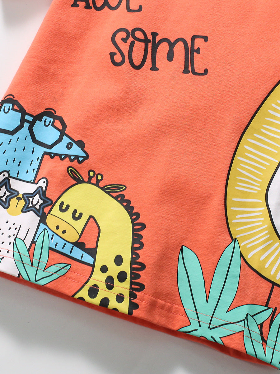 Kids Graphic Printed Cotton T-Shirt