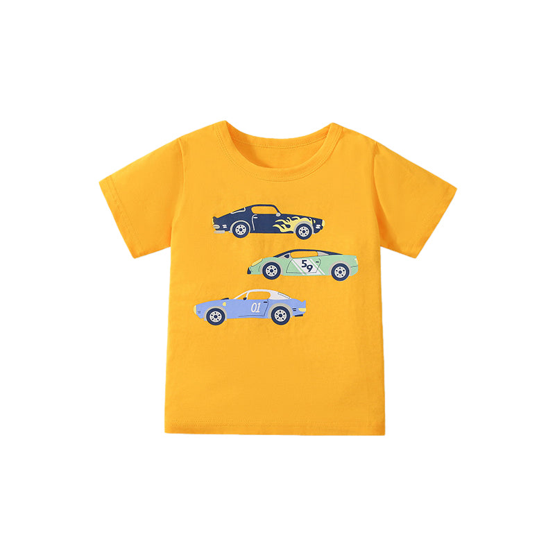 Boys Graphic Printed Round Neck Cotton T-shirt